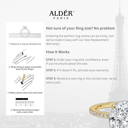 14k Gold Amour Pear Ring