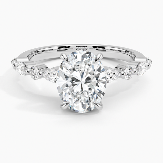 The Angelina - Moissanite Ring