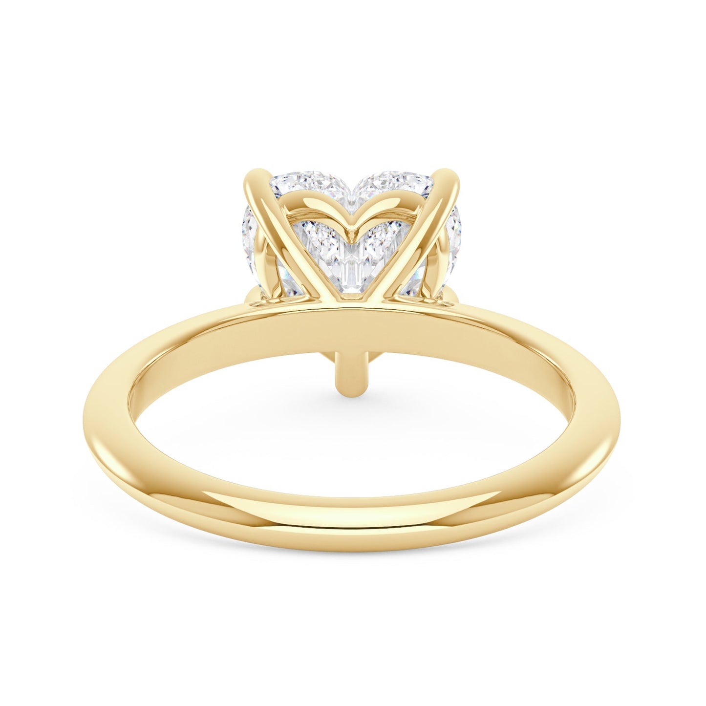 Heart Shaped Moissanite Solitaire Ring