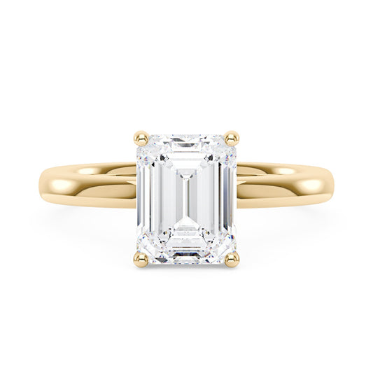 Emerald Cut Solitaire Ring